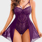 Womens Lace Bodysuit Teddy Chemise Sexy Nighty Mesh Sleepwear