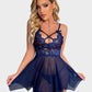 Sexy Strappy Sheer Lace Nightgown