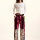Patchwork Print Flow Pants