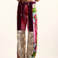Patchwork Print Flow Pants