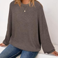 Women's Drop Shoulder Long Sleeve Fall Knit Pullover