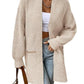 Women's Open Front Chevron Cardigan Sweaters