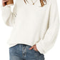 Women's Drop Shoulder Long Sleeve Fall Knit Pullover