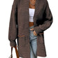 Women's Open Front Chevron Cardigan Sweaters