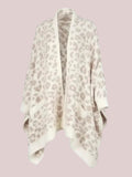 Women's Cozy Plush Poncho Shawl
