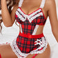 Sexy Hollow Backless Maid Uniform Suit