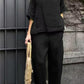 Cotton and linen casual solid color suit