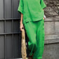 Cotton and linen casual solid color suit