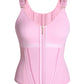 Extreme Latex Corset Waist Vest With Bra