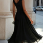 Draped Neck Sleeveless Pleated Midi Dress