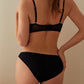 Sexy Mesh Lace Floral Embroidered Underwire Bra And Panty Set