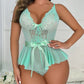 Bow-Tie Lace Backless See-Through Sexy Lingerie