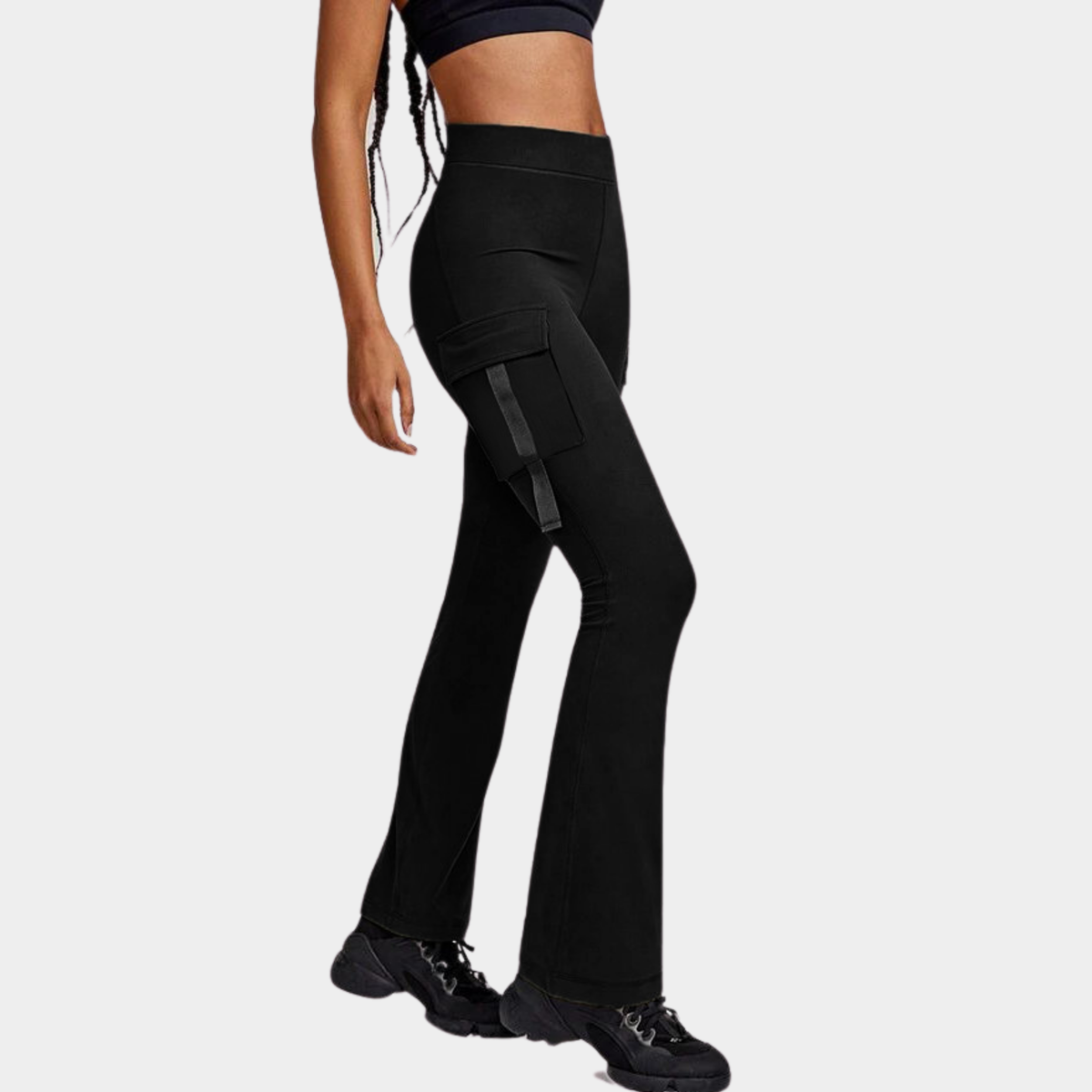Cargo Pocket Utility Chic Flare Yoga Pants