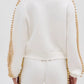 Pearl & Gold Embellished Tracksuit Sets