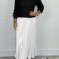 Women's solid color Long Sleeve Jumper & Pleated Bottom Dress Fashion Trends