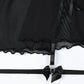 Sexy Lace Mesh See-Through Straps Cross Bow Mesh Ruffled Nightdress