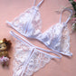 Sexy Open-Crotch Exposed Breasts Lace Lingerie Set