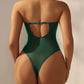 Sexy Halter-neck Sleeveless Sheer Water-soluble Floral Embroidery Lingerie Bodysuit