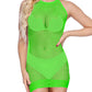 Sexy Halter-neck Hollow-out Sheer Lace Bodycon Mini Dress