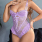 Sexy Sheer Lace Mesh Bodysuit Lingerie