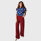 Women's  Printed Scrub Set ST6244