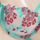 Sexy Flower Embroidered Mesh Lace Gathered Bra Set