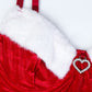 Christmas Velvet Heart Decoration Sexy Suit