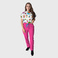 Women's Floral Printed Scrub Set CPJO2