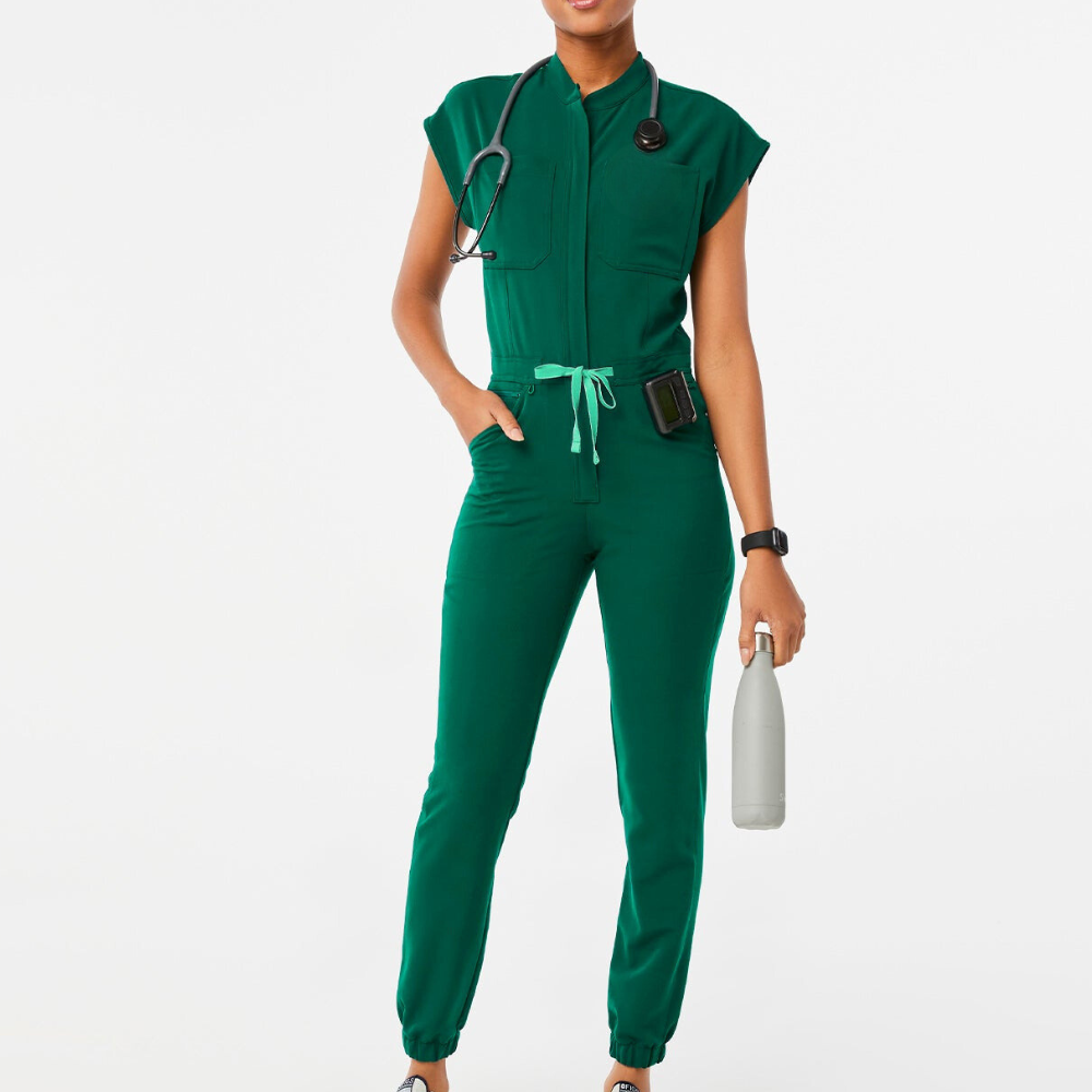 Women's 8 Pockets Cargo Scrub Jumpsuit