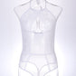 Sexy Lace Mesh Openwork Halter Bodysuit