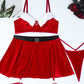 Christmas Velvet Heart Decoration Sexy Suit