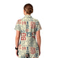 Women's Retro Letter Printed Scrub Set