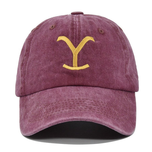 Yellow Stone Embroidery Baseball Cap