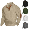 Christmas 70% OFF- Siegfried  Men's Outdoor Casual Stand Cashmere Button Long Sleeve Sweater