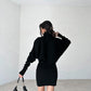 Turtleneck Skirt Set