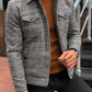 Men's Jacket Male 2021 Slim Casual Fashion Autumn Plaid Men's Outer Jacket