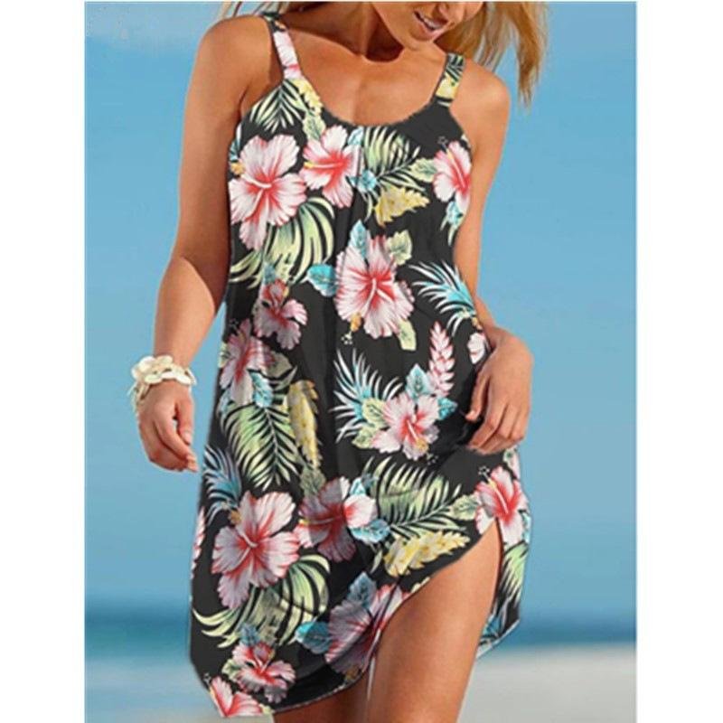 Floral Printed Beach Dress