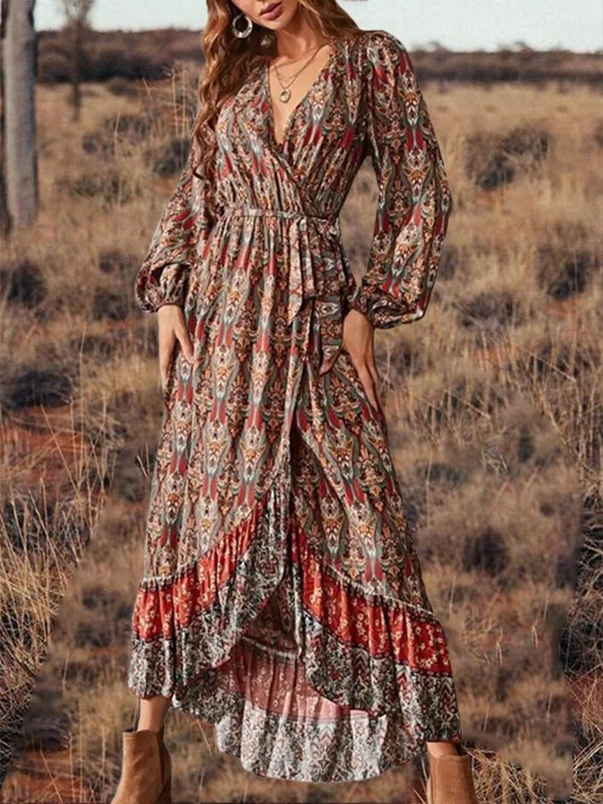 Vintage Print Dress