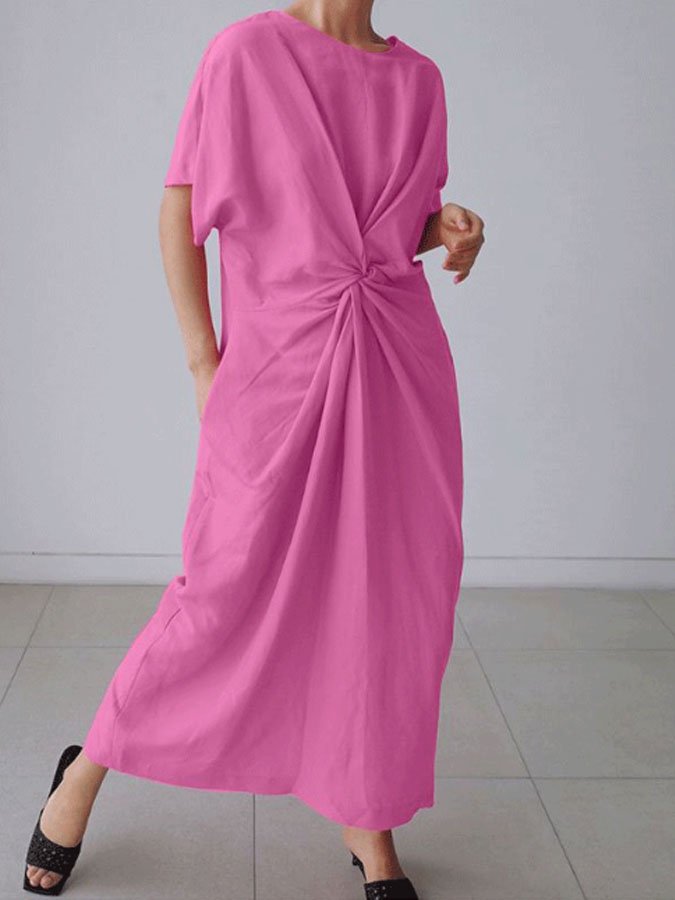 Casual Solid Color Dress