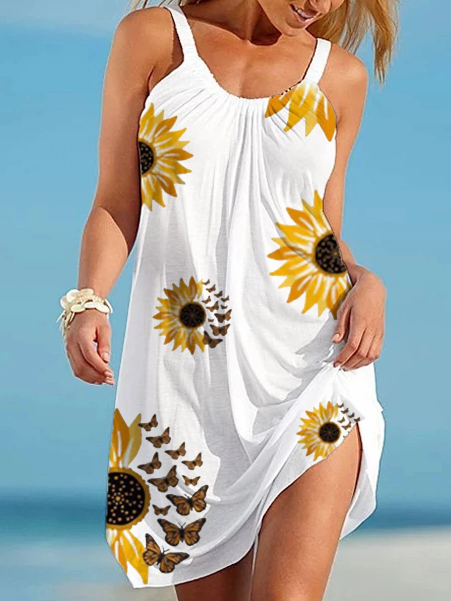 Sunflower Loose Camisole Dress