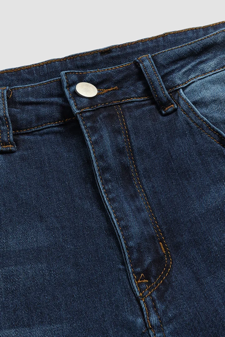 Raw Hem Ripped High Rise Flare Jeans