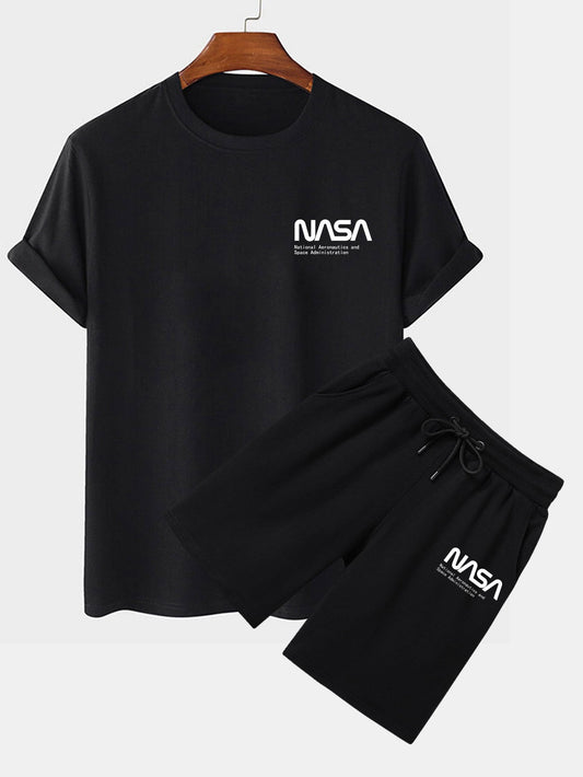 NASA Print T-Shirt & Shorts