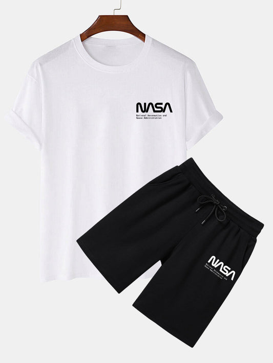 NASA Print T-Shirt & Shorts