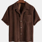 Short Sleeve Corduroy Boxy Shirt & Corduroy Shorts