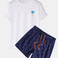 Palm Tree Print T-Shirt & Swim Shorts