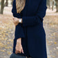 Fashion Chic Solid Color Stand Collar Coat