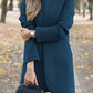 Fashion Chic Solid Color Stand Collar Coat