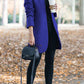Fashion Chic Solid Color Stand Collar Coat