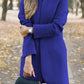 Fashion Chic Solid Color Stand Collar Coat