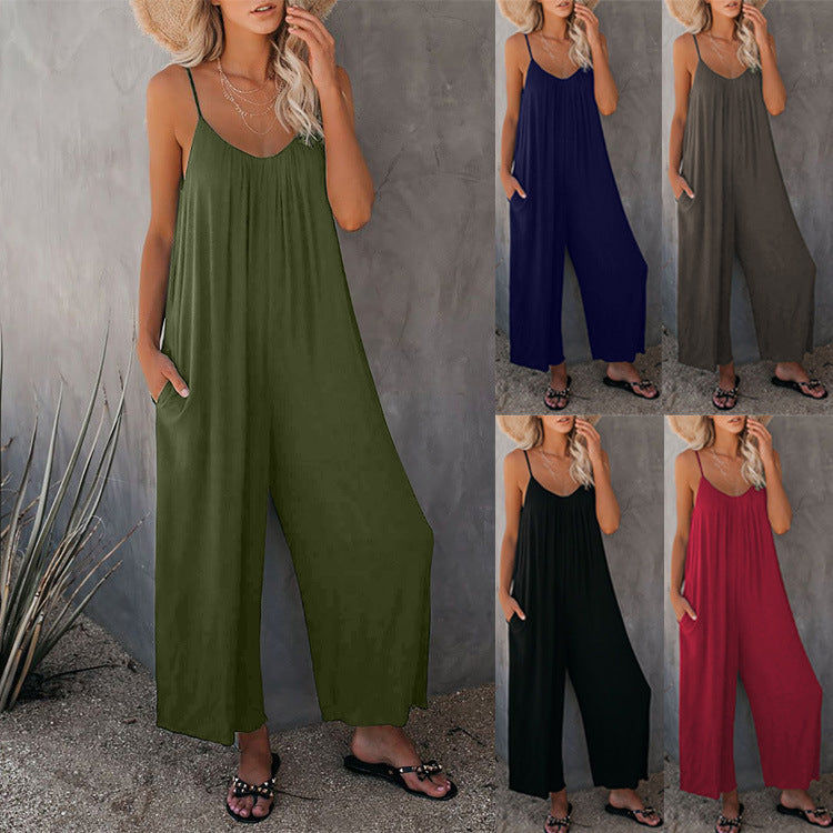 Ultimate Flowy Jumpsuit with Pockets (Buy 2 Free Shipping)